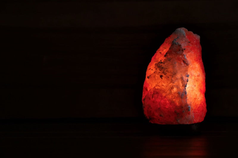 Red himalayan online salt lamp